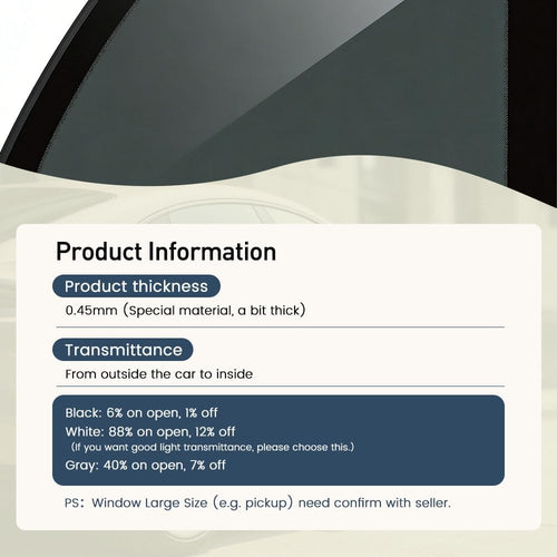ASHLIVA VEIL 01 smart tint film kit